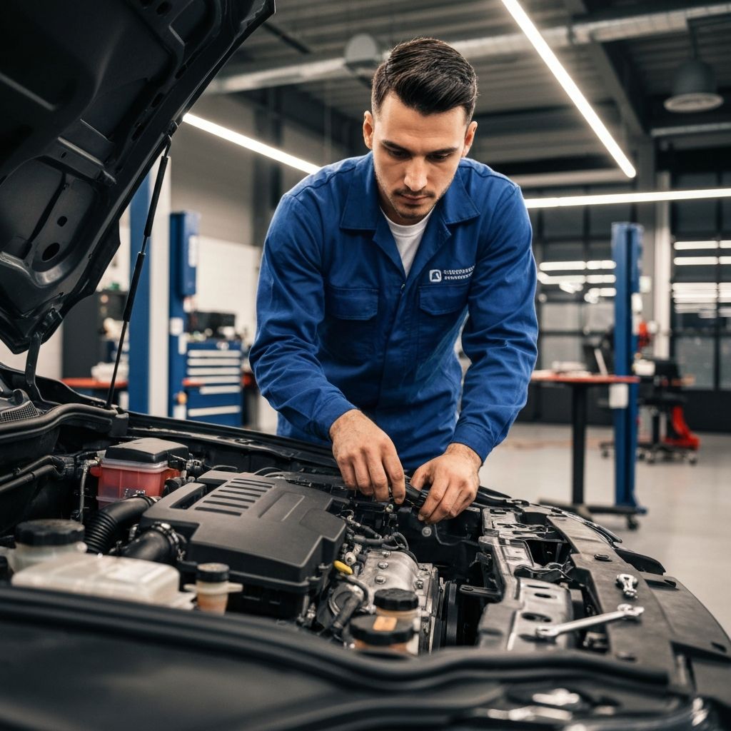 Майстер 4GEAR за роботою в автосервісі